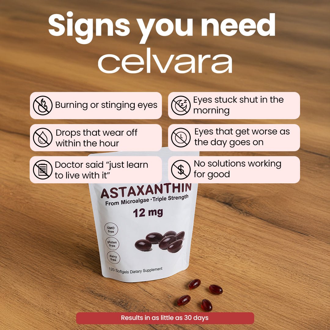 Celvara Astaxanthin 12mg Softgels - Celvara